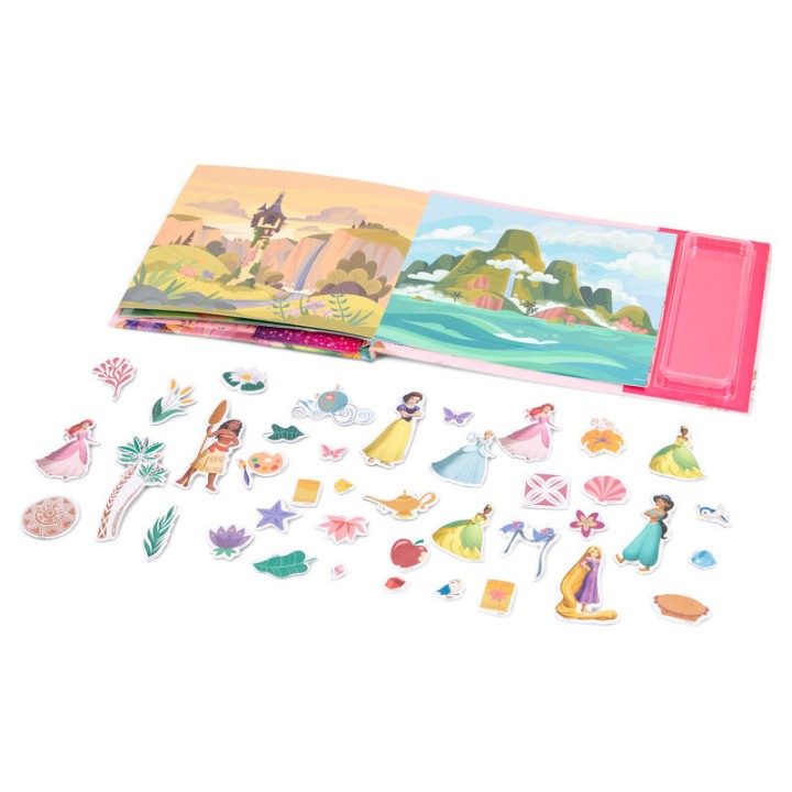 Libro magnetico + sticker Princesas Disney