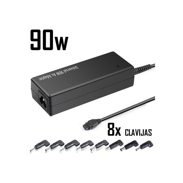 Cargador para portátil KFD 90W con 8 Clavijas compatibles