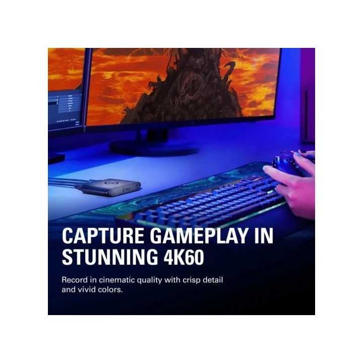 CAPTURADORA ELGATO 4K S 4K60 HDR10 USB-C BLACK