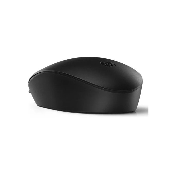 RATON HP 125 USB 1200DPI OPTICO BLACK