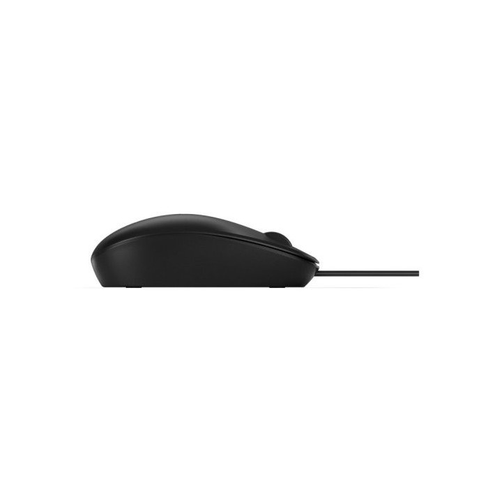 RATON HP 125 USB 1200DPI OPTICO BLACK