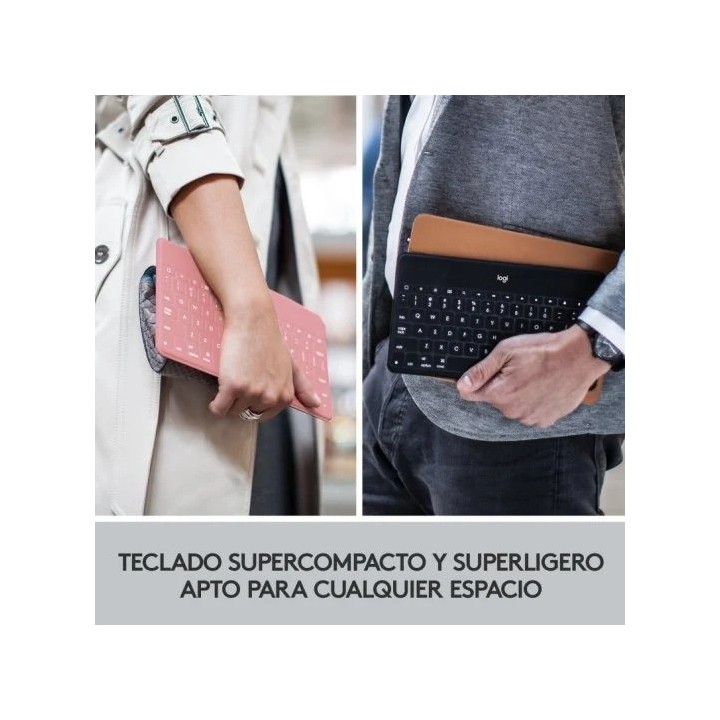 TECLADO LOGITECH KEYS TO GO WIRELESS FOR MACOS ROSE