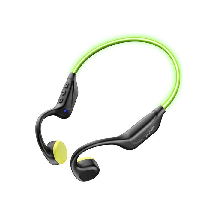 Doogee BoneBeat Run Ray IP66/10 Auricular Deportivo de Conducción Osea Shadow Black