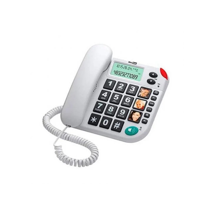 TELEFONO FIJO MAXCOM KX-T480 WHITE