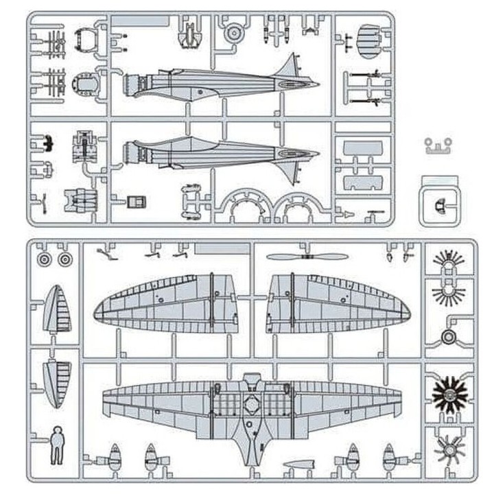 Maqueta Model Kit Type 9 Fighter Airplane The Wind Rises