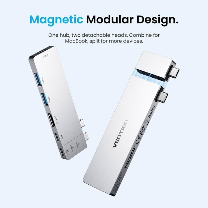 DOCKING USB-C VENTION 1X HDMI 4K/2X USB-A/2X USB-C/1X THUNDERBOLT/1X USB-C PD