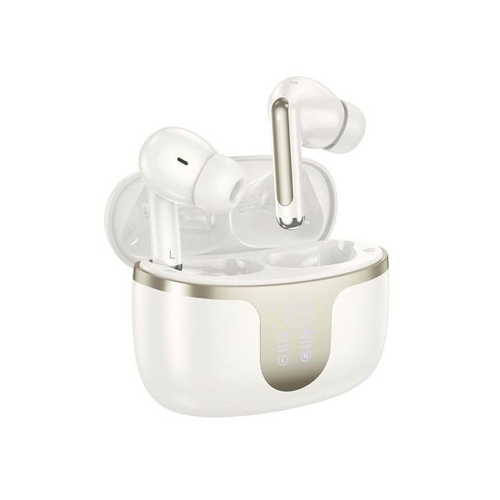 Hoco EQ10 Plus Auricular Inalámbrico con Cancelación de Ruido Activa Blanco