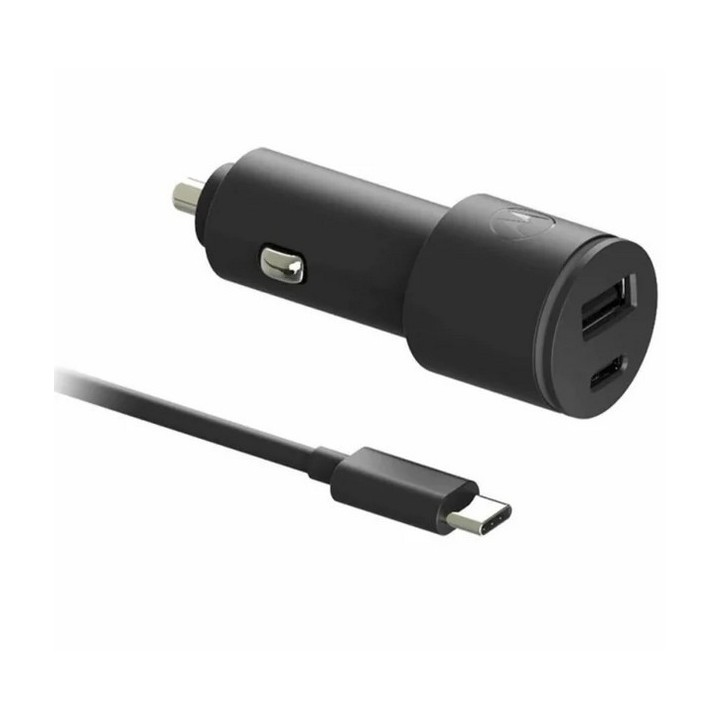 CARGADOR COCHE MOTOROLA TURBOPOWER 45W QUICK CHARGE 3.0 PD USB-A/USB-C