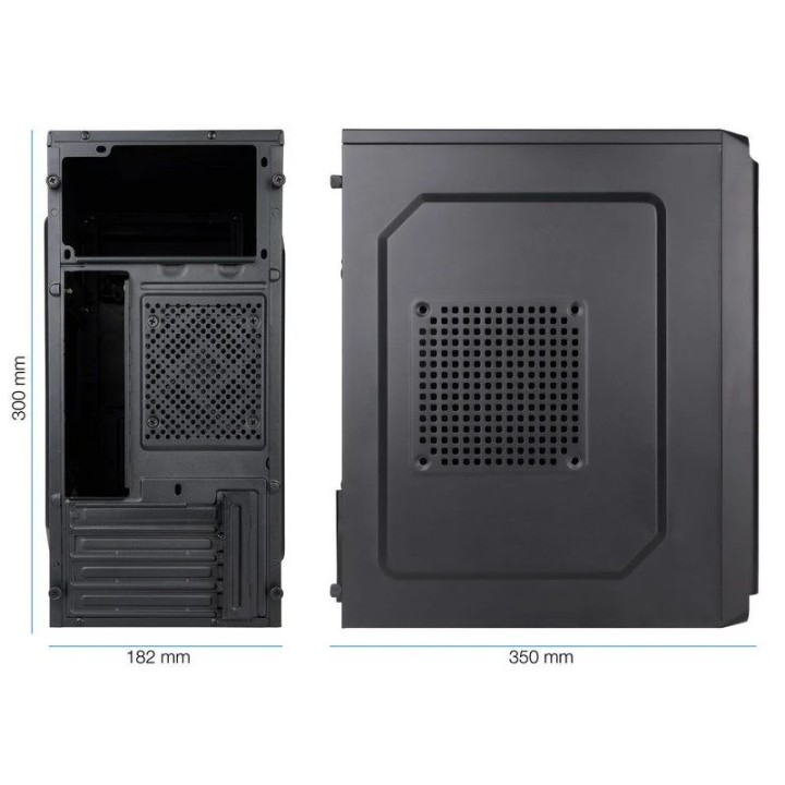 CAJA ORDENADOR TOOQ M-ATX USB 3.0 BLACK ( SIN FUENTE )