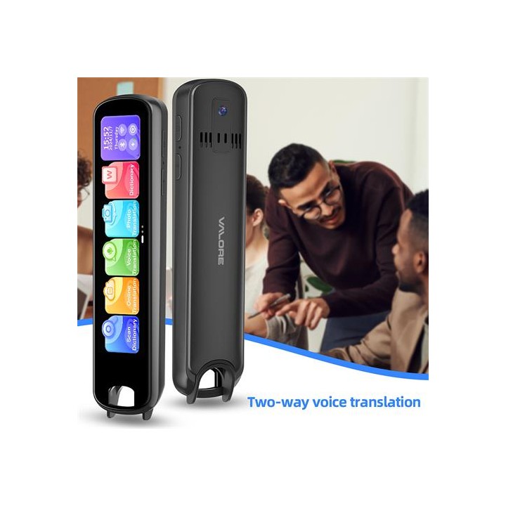 Valore Traductor AI con Pantalla 3.69", Scaner Doble, 134 Idiomas y Chat GPT (AI005)