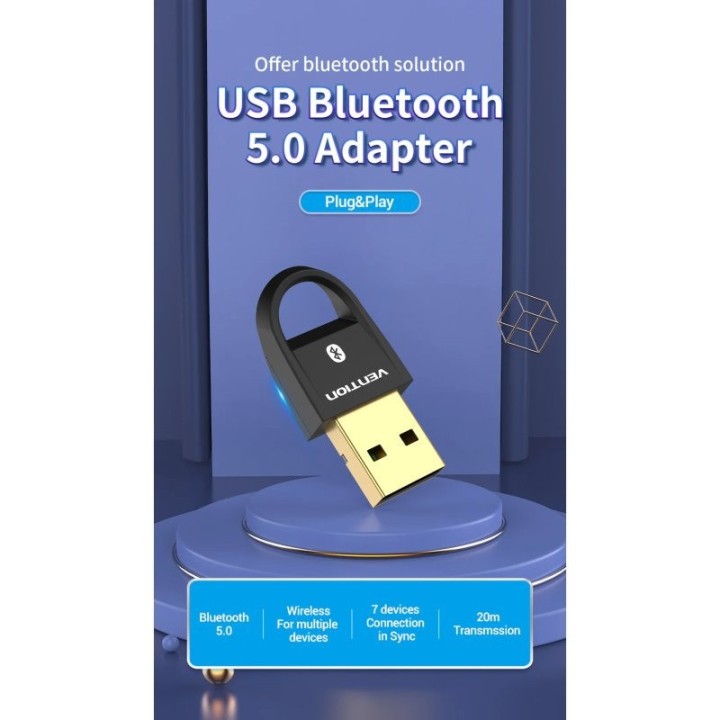 ADAPTADOR VENTION BLUETOOTH 5.0 USB