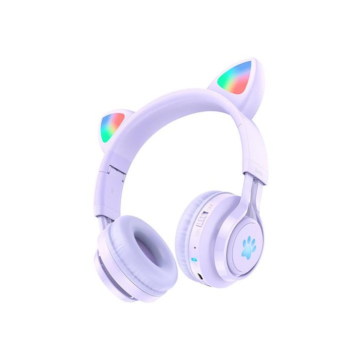 Hoco W39 Auricular Bluetooth para Niños Púrpura