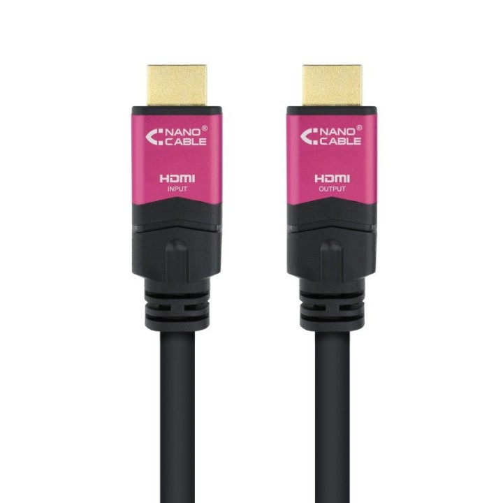 CABLE HDMI 2.0 ALTA VELOCIDAD 4K NANOCABLE 15M BLACK
