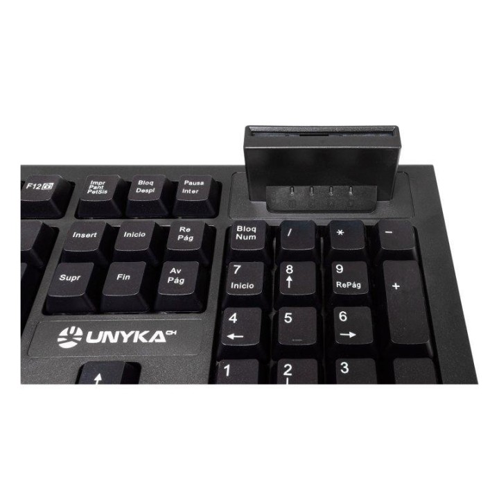 TECLADO + LECTOR UNYKA KB918 LECTOR INTELIGENTE TIPO PC/SC 2.0 DNIE SANITAR