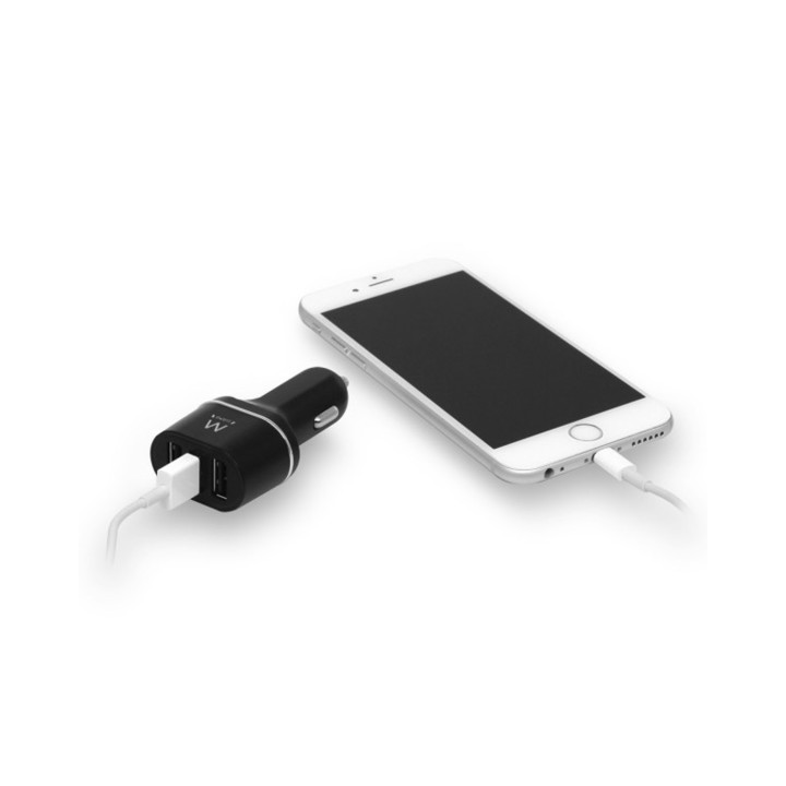 CARGADOR EWENT EW1202 COCHE USB 4.8A