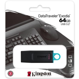 Memoria USB 64GB 3.2 Kingston Datatraveler Exodia