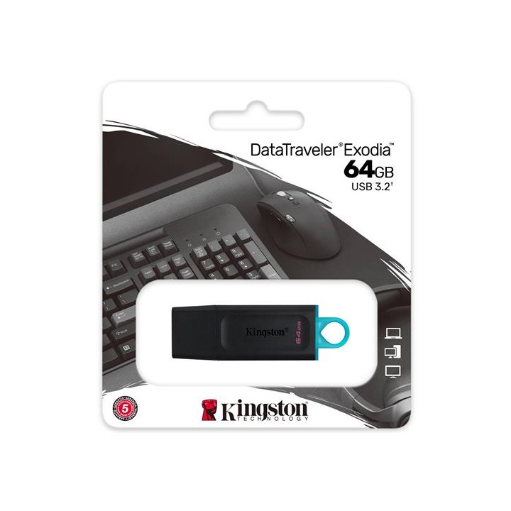 Memoria USB 64GB 3.2 Kingston Datatraveler Exodia