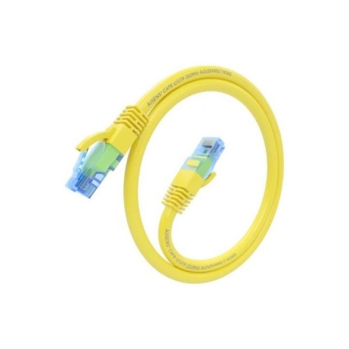 CABLE DE RED CAT.6 UTP 0.30M AISENS YELLOW