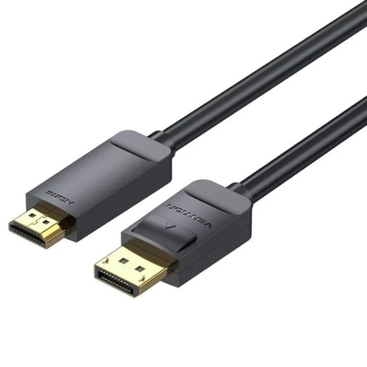 CABLE CONVERSOR VENTION DISPLAY PORT M - HDMI 1.4 4K 1M BLACK