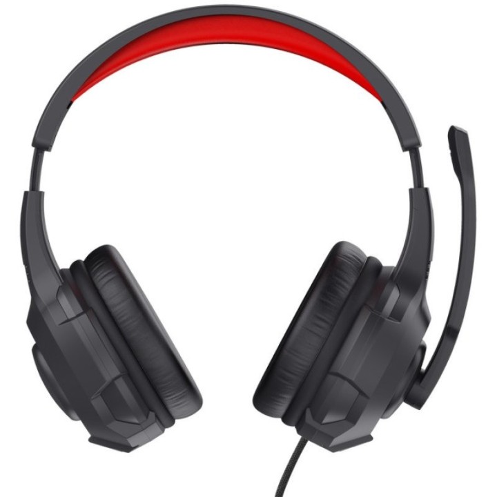 AURICULARES + MICROFONO TRUST HEADSET JACK 3,5MM BLACK/RED