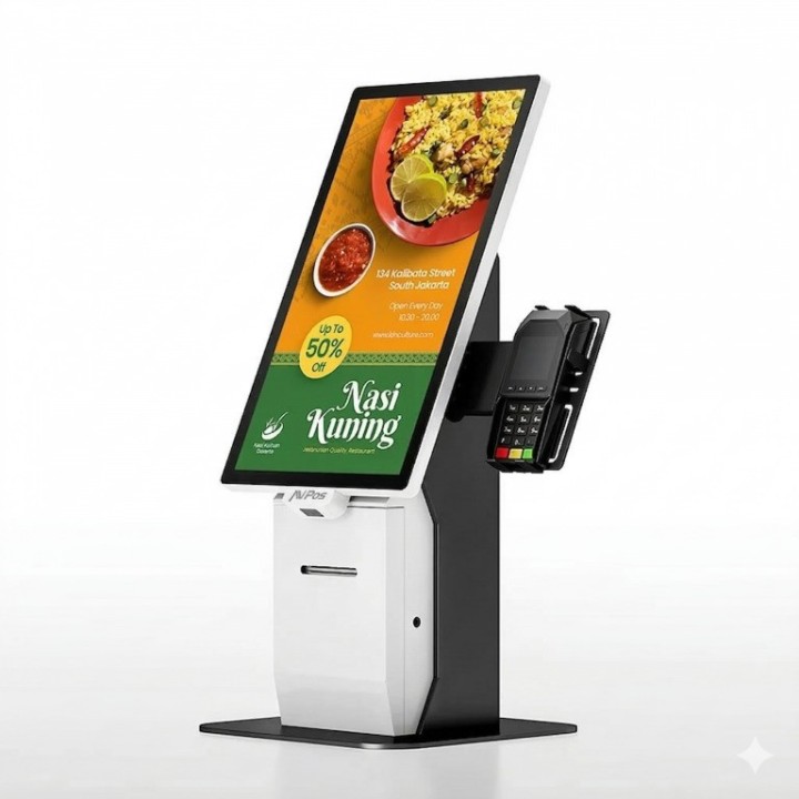 KIOSKO AUTOSERVICIO AVPOS COMPACT 22 I3 10TH/8GB/256GB/WIFI/PRINTER/2D