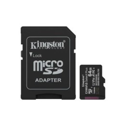 MEMORIA MICRO SD 64GB KINGSTON XC C10 100MB/S + ADAPTADOR SD