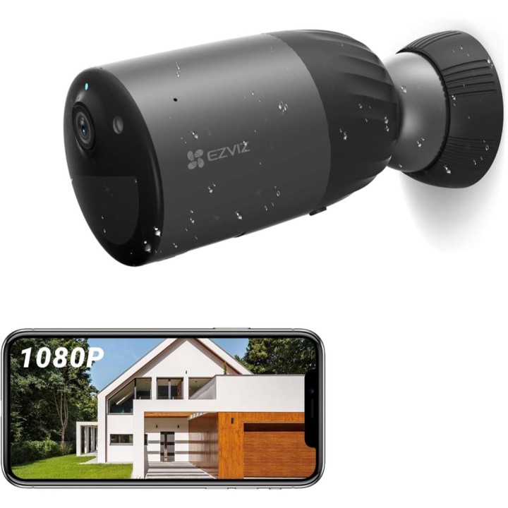 Ezviz eLife BC1C Cámara Seguridad Exterior Recargable 2K+ con Luz y Sirena