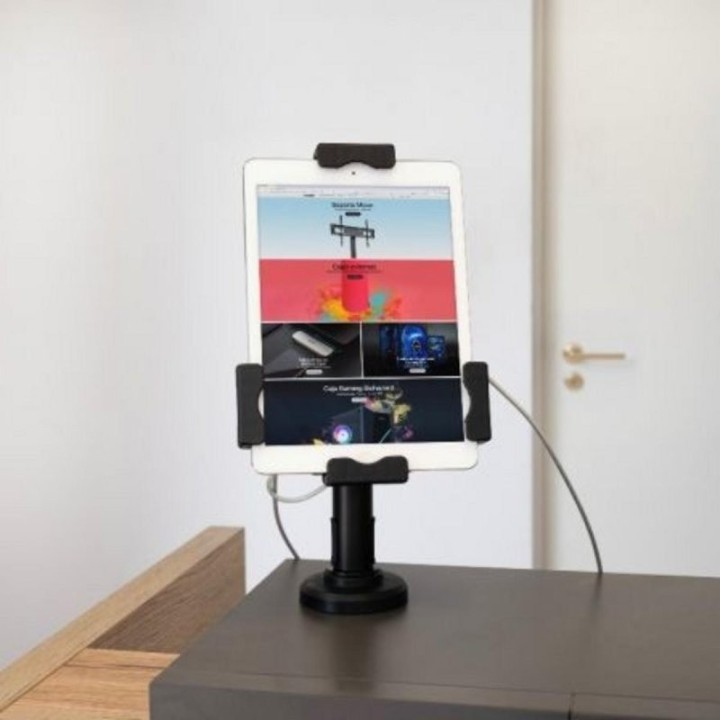 SOPORTE SOBREMESA TOOQ ANTIRROBO AJUSTABLE PARA TABLET 7.9-10.5 BLACK