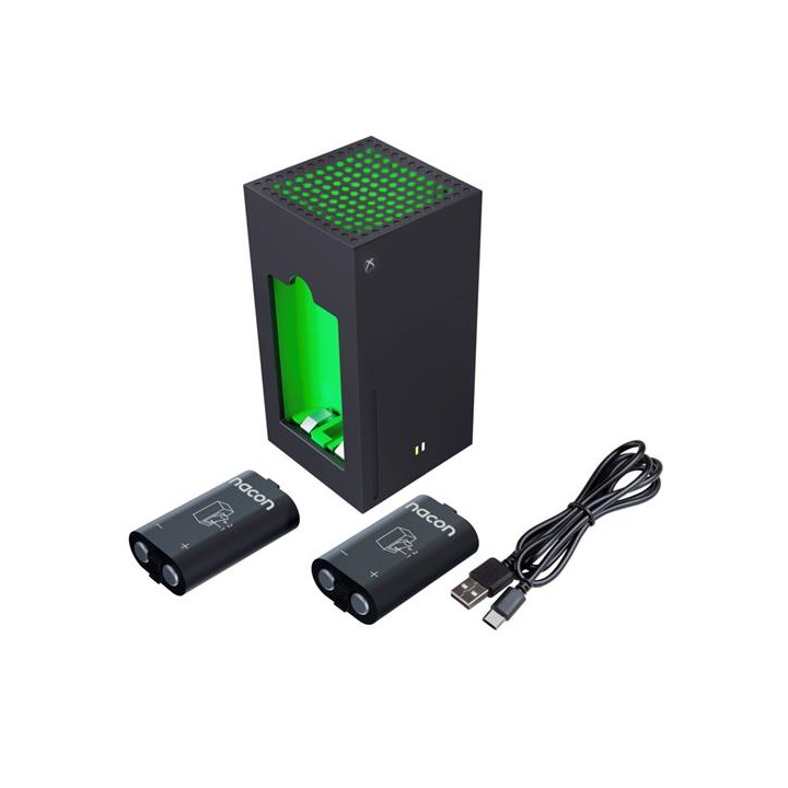 Nacon Pack Cargador y Dos Baterias Externas para Mandos XBOX