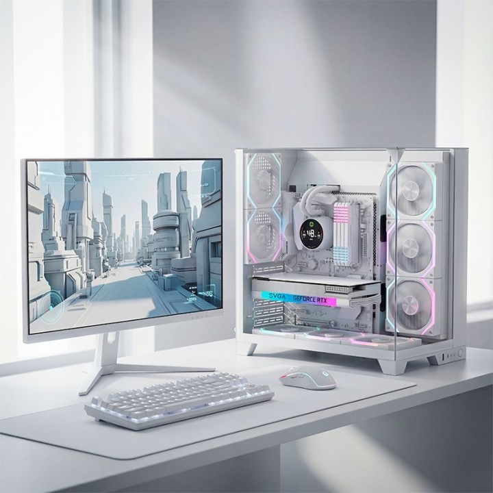 ORDENADOR GAMING INFINITY PRO WHITE RGB I7 14700K/32GB/SSD1TB NVME/R.LIQ/800W