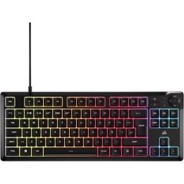 TECLADO GAMING CORSAIR K55 TKL USB ICUE RGB BLACK