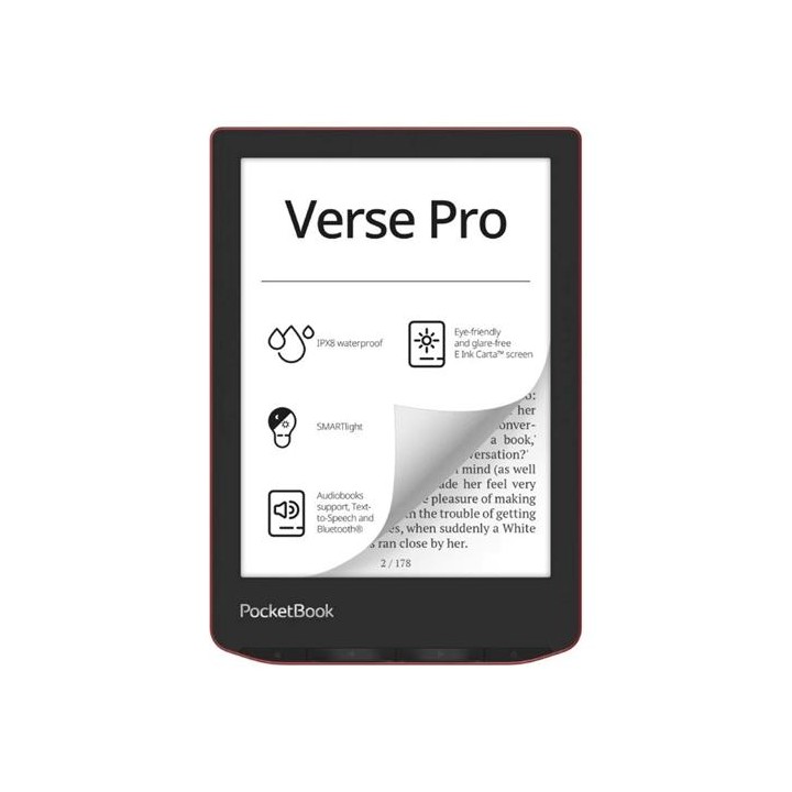 Pocketbook Verse Pro Passion Red Libro Electrónico 6" HD Smartlight Wifi
