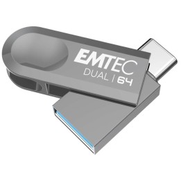 Memoria USB Dual 3.2 64GB USB-C y USB-A Emtec D280