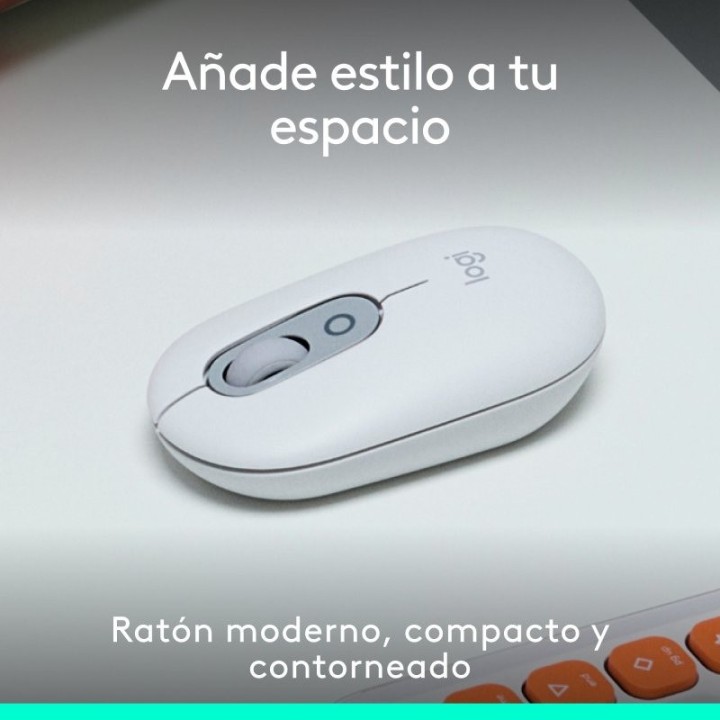 RATON LOGITECH POP MOUSE WIRELESS BLUETOOTH WHITE