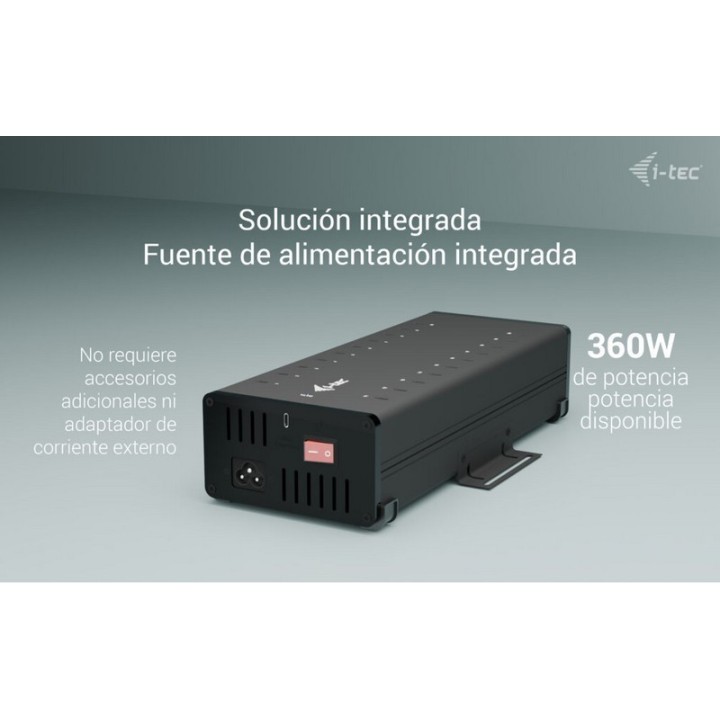HUB USB-C/USB-A I-TEC 20 PUERTOS USB-C 15W BLACK