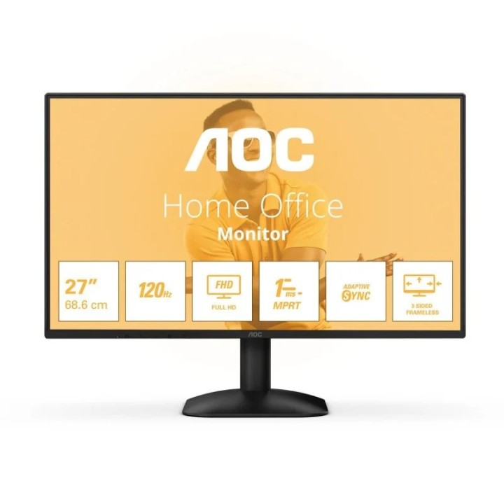 MONITOR AOC 27 IPS 120HZ 1MS VGA HDMI BLACK ADAPTIVE SYNC