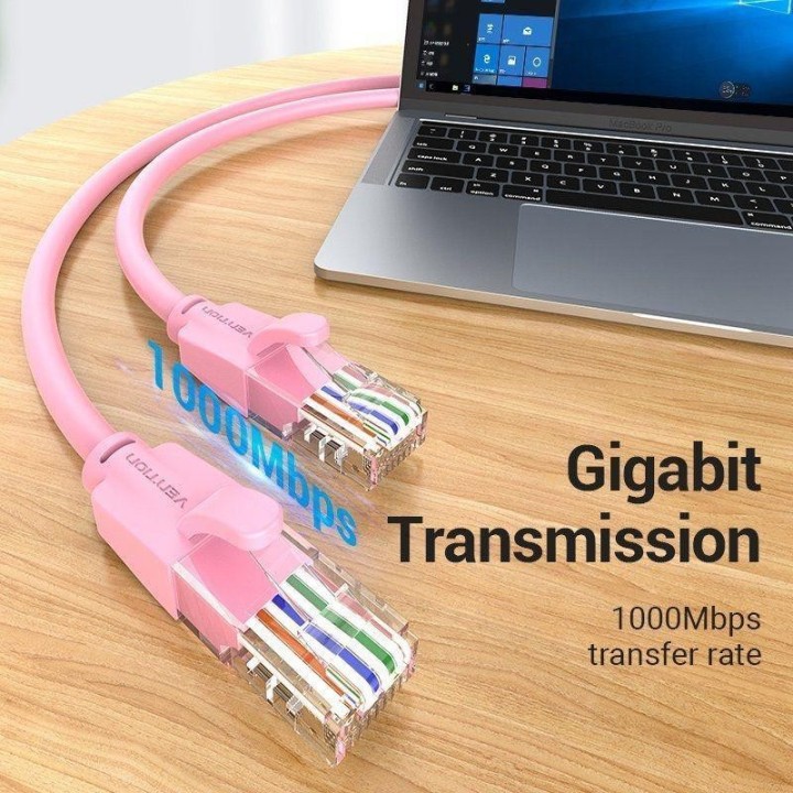 CABLE DE RED CAT.6 UTP 2M VENTION ROSE