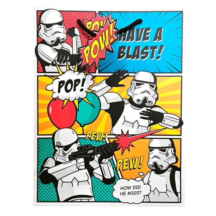 Bolsa regalo The Original Stormtrooper Comic Strip grande Star Wars surtido