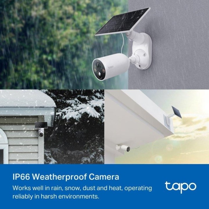 CAMARA IP TP-LINK TAPO C425 2K QHD IP65 EXTERIOR + PANEL SOLAR