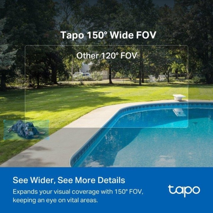 CAMARA IP TP-LINK TAPO C425 2K QHD IP65 EXTERIOR + PANEL SOLAR