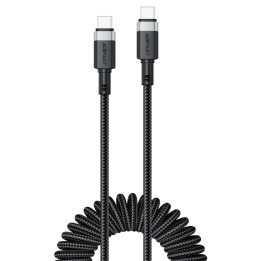 Cable USB-C a USB-C Acefast C14-03 60W Elástico Rizado Resistente