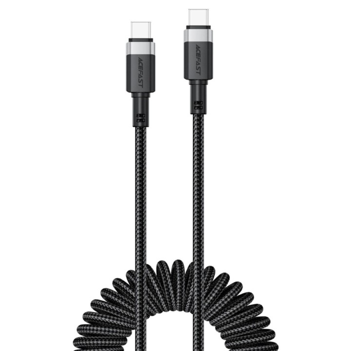 Cable USB-C a USB-C Acefast C14-03 60W Elástico Rizado Resistente
