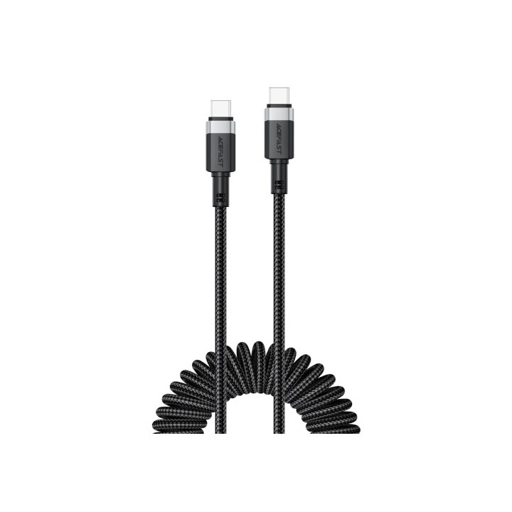 Cable USB-C a USB-C Acefast C14-03 60W Elástico Rizado Resistente