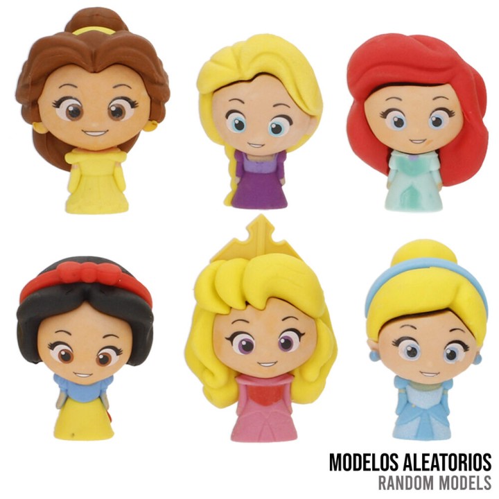 Capsula Puzzle 3D Goma Borrar Palz Princesas Disney surtido