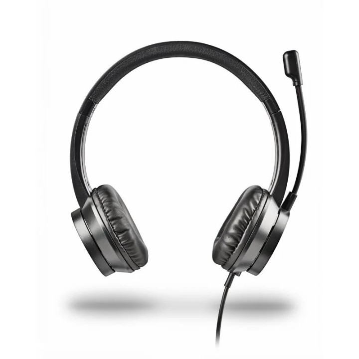 AURICULARES + MICROFONO NGS MSX11PRO JACK 3.5MM BLACK + ADAPTADOR DOBLE JACK