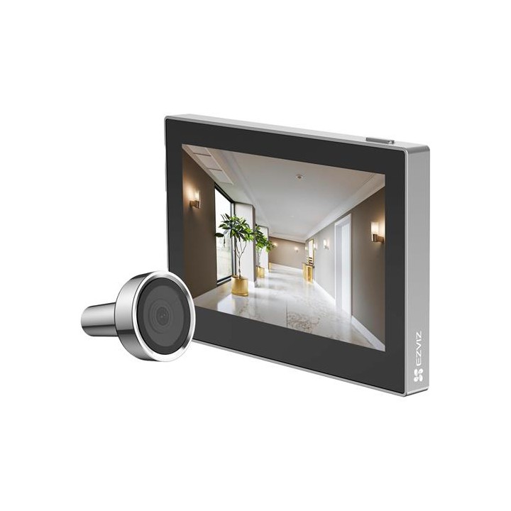 Ezviz HP2 Mirilla Inteligente Wifi con Pantalla 4.3" Plata