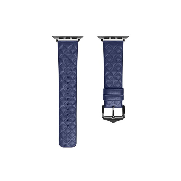 Hoco iWatch WA18 Elegant Series Leather Strap (38/40/41mm) Midnight Blue