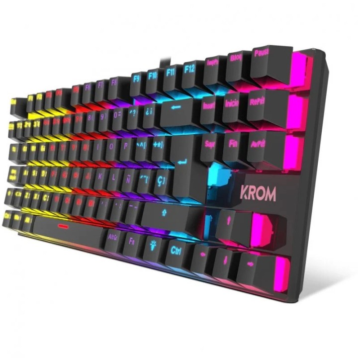 TECLADO GAMING KROM KASIC MECANICO TKL USB RGB