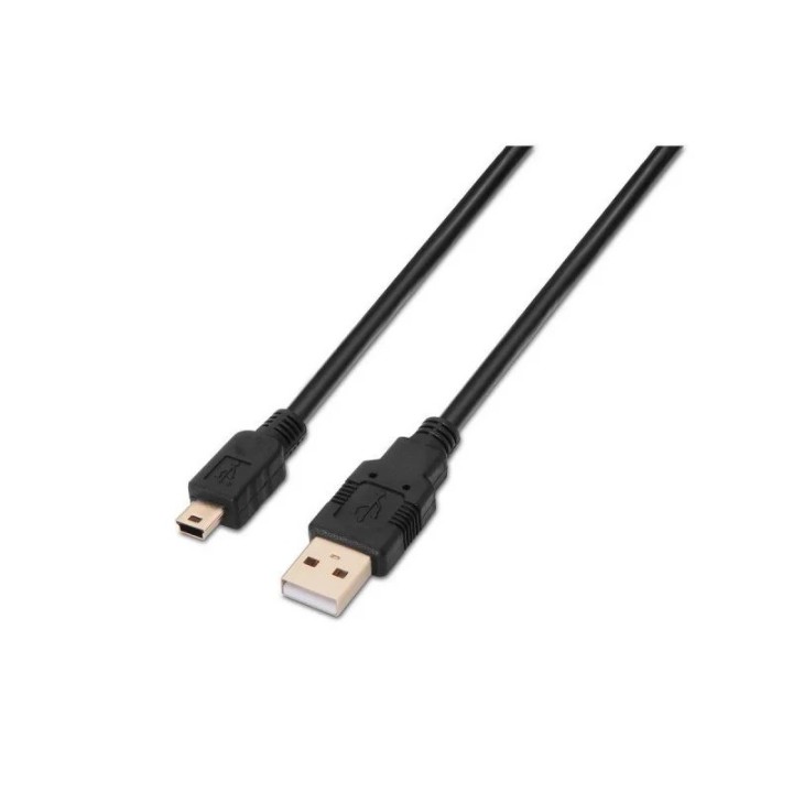 CABLE USB AM/MINI B/M 3M AISENS BLACK