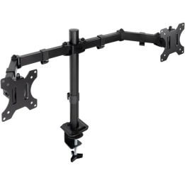 SOPORTE DE MESA TV/MONITOR TOOQ 17-27 2 BRAZOS BLACK